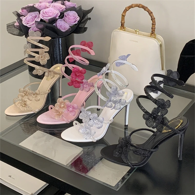 Women'S Fashion Line - Aneikeh 2026 Summer Open Toe Ankle