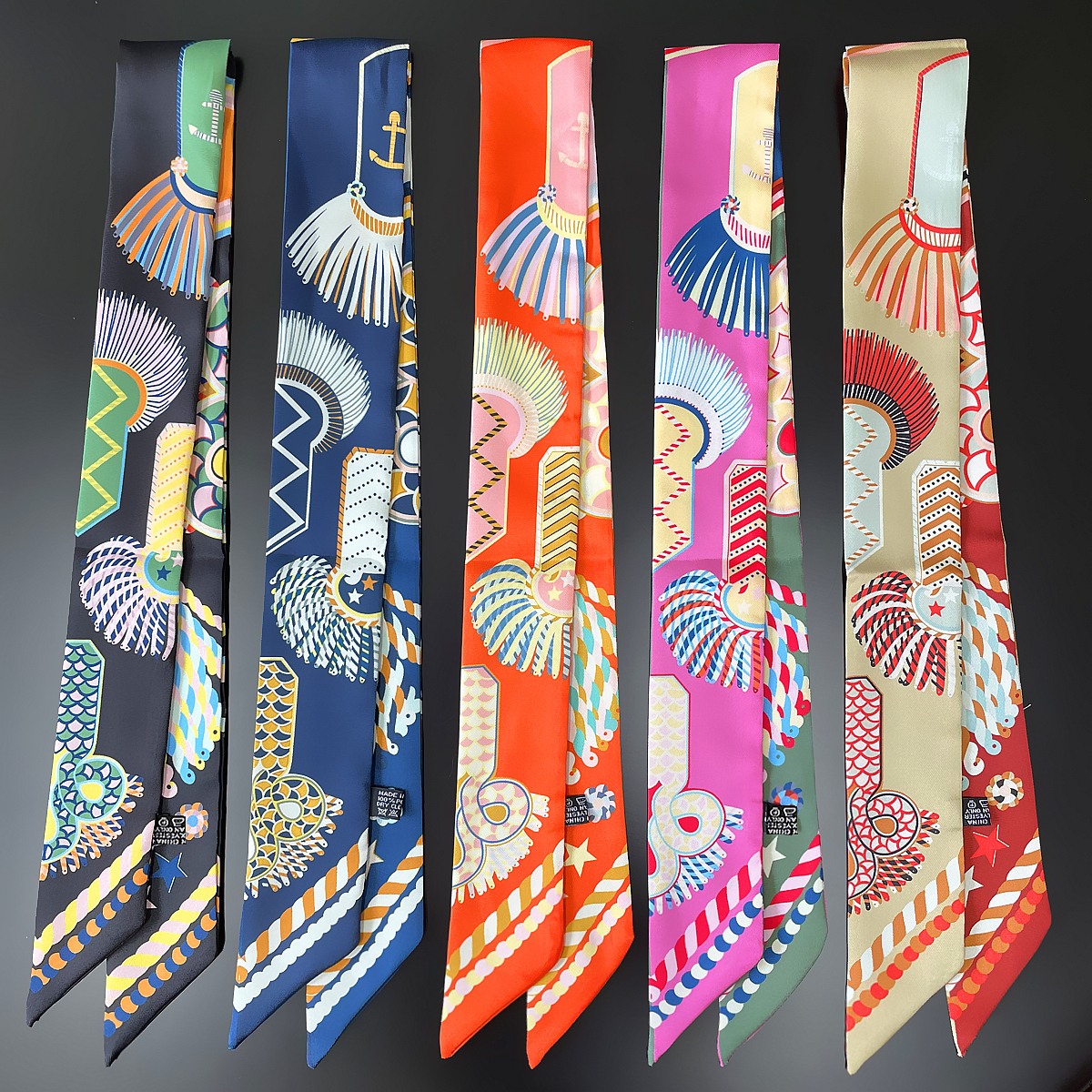 Women'S Fashion Headbands - Brand Design Twill 100% Silk Scarf