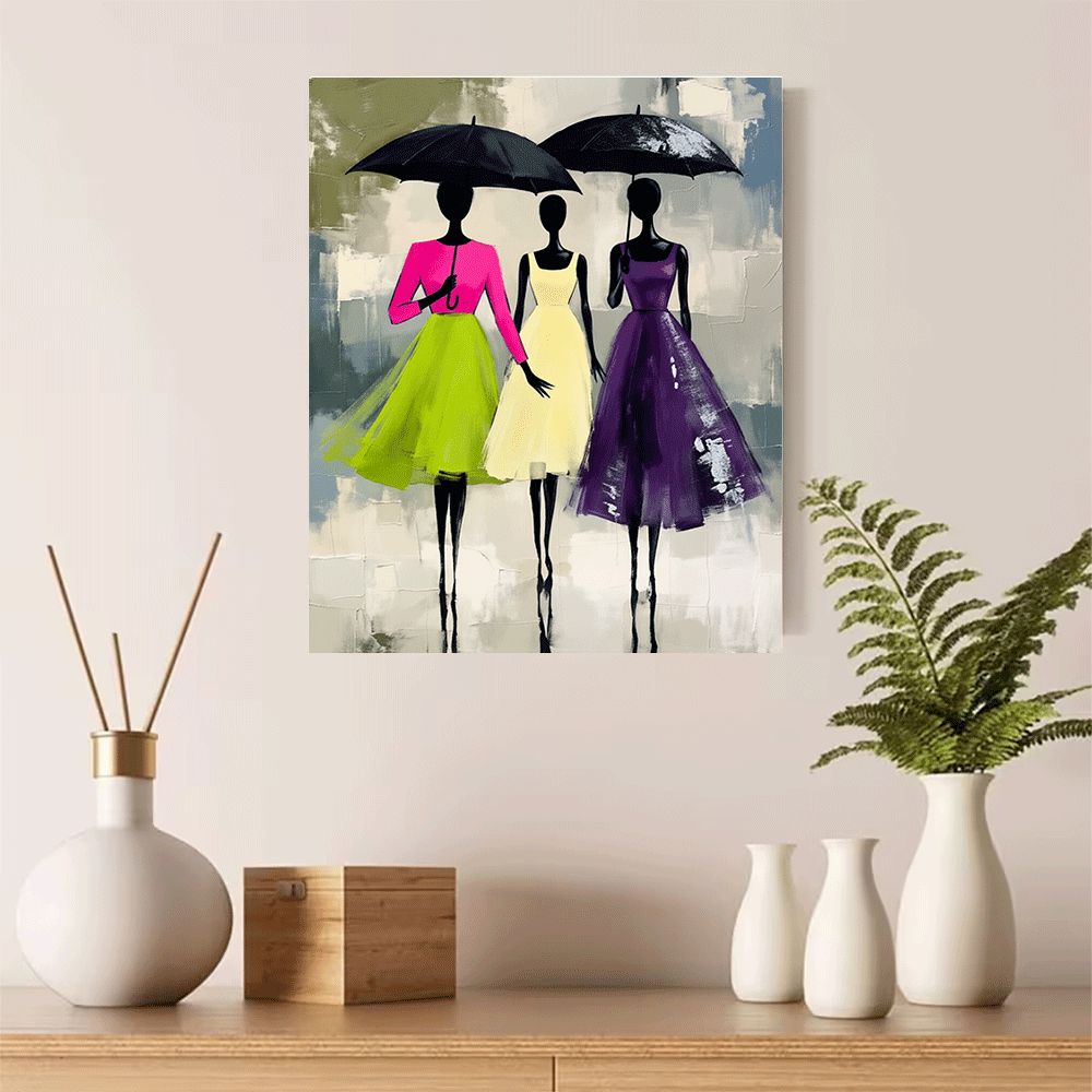 Women'S Fashion Umbrella - 1PC-Unframed Canvas poster wall decoration Fashionable