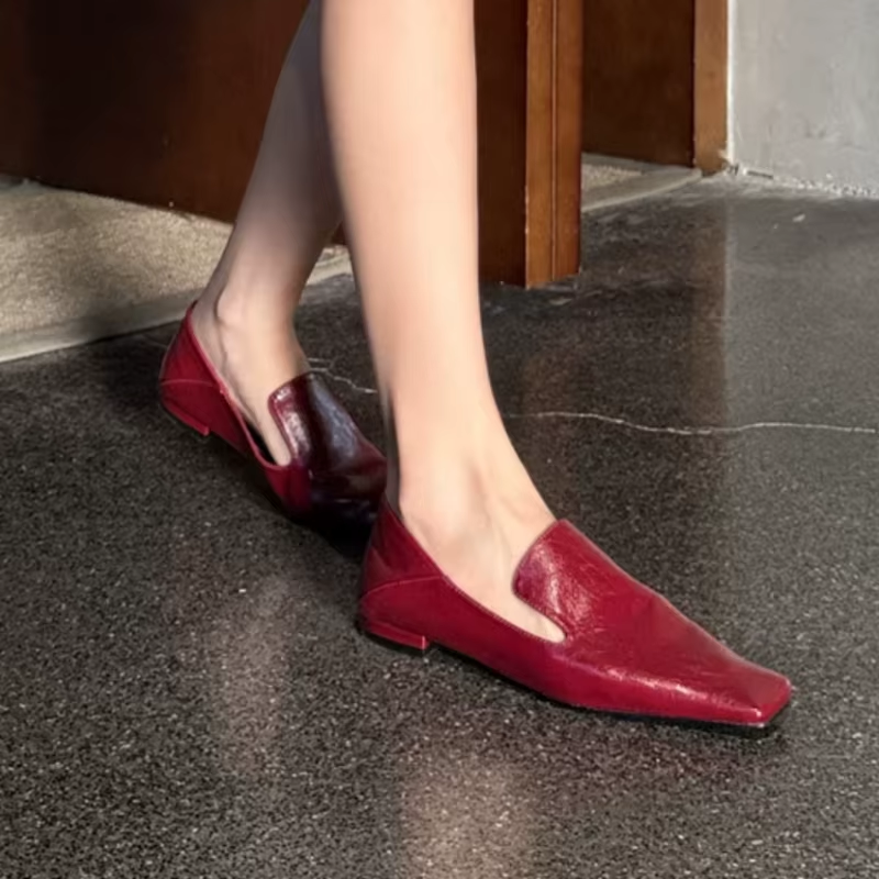 Women'S Fashion Line - Sewing Lines Shoes for Womens Square