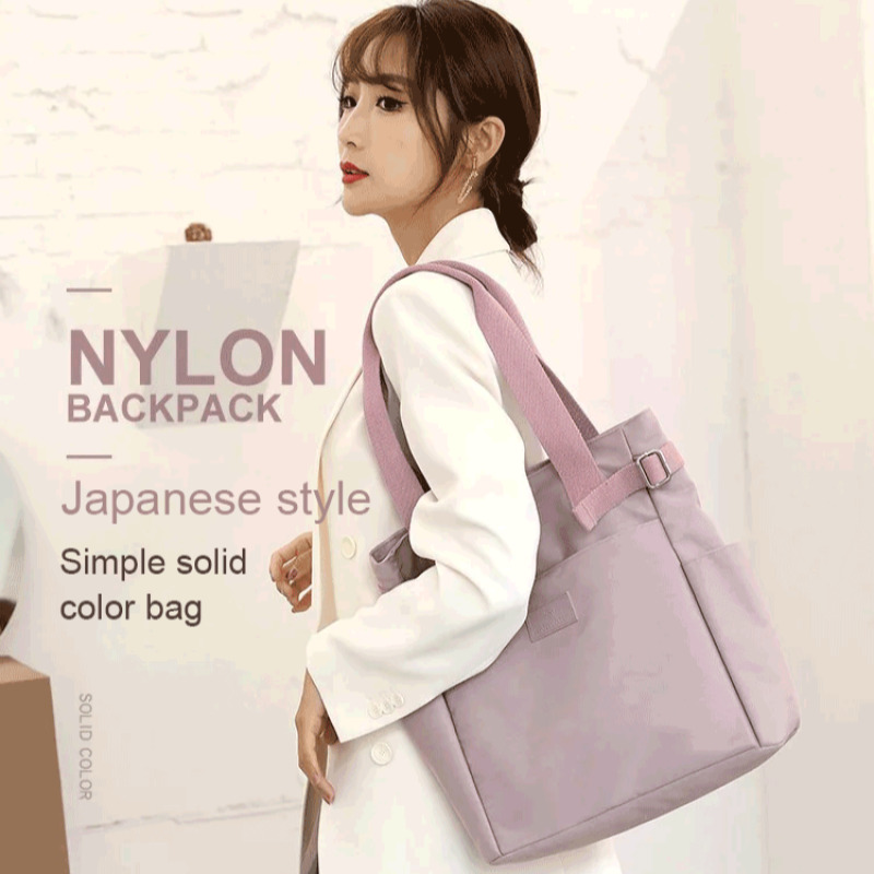 Canvas Tote Bag - Japanese Style Canvas Shoulder Crossbody Bag