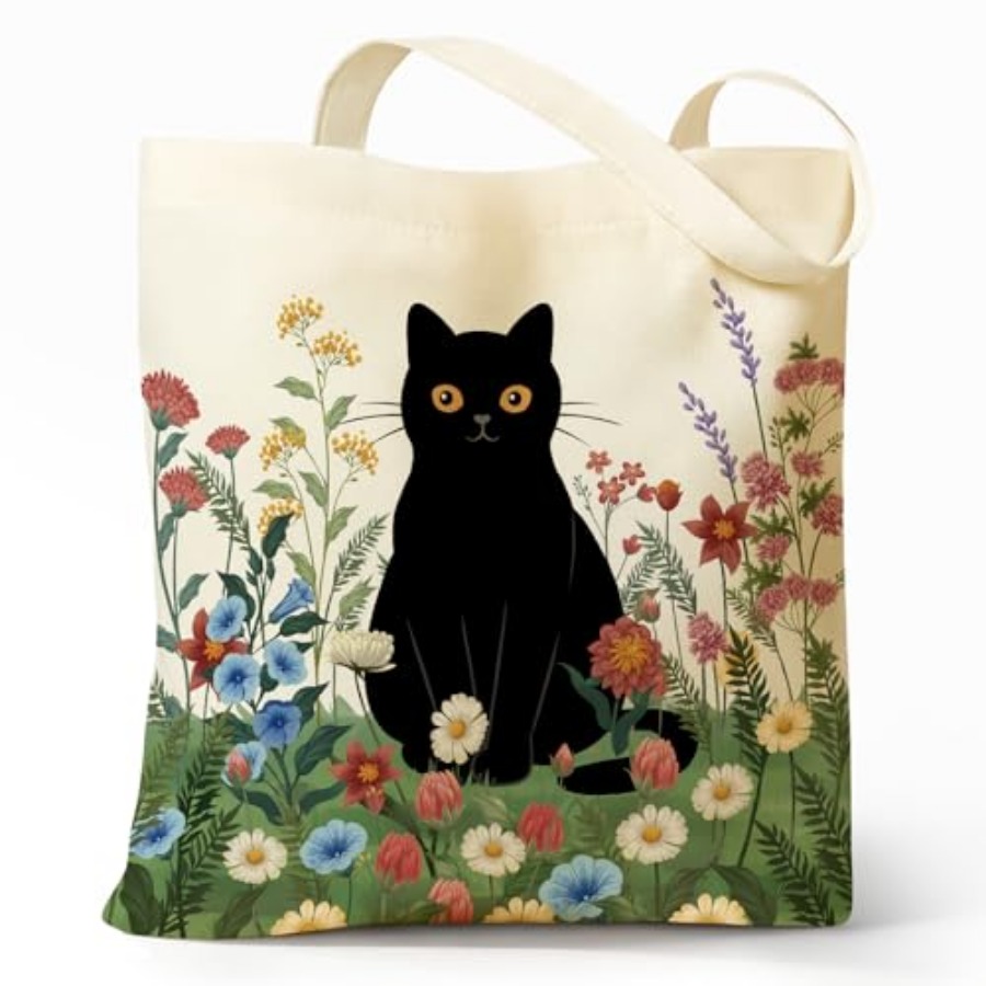 Canvas Tote Bag - Cute Aesthetic Canvas Tote Bag for