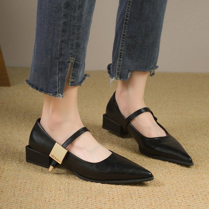 2025 Retro Style Thick Heel Wo - огляд і ціна Women'S Fashion Spring 2025