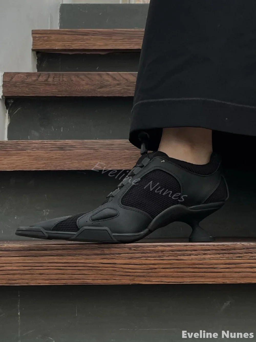 Mesh panel high-heeled sneaker - огляд і ціна Sneakers Fashion Women