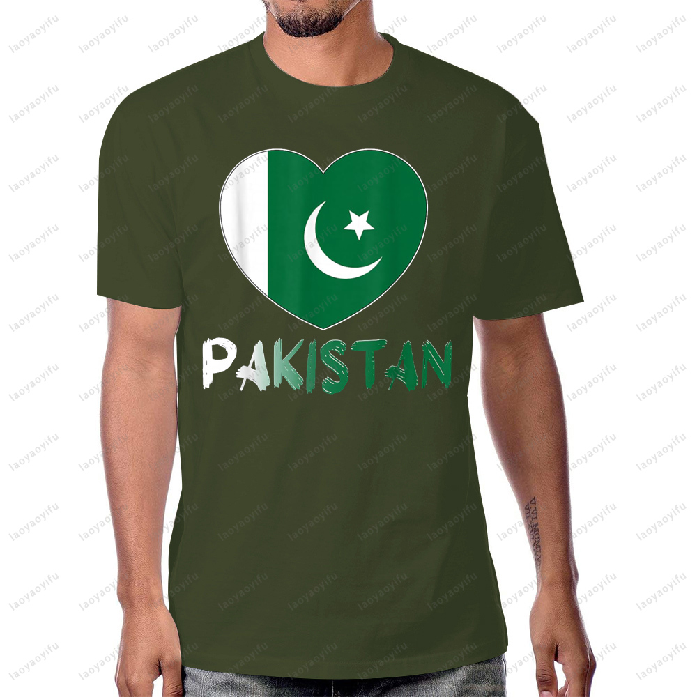 Pakistan Flag Heart Graphic Pr - огляд і ціна Women Fashion Pakistan