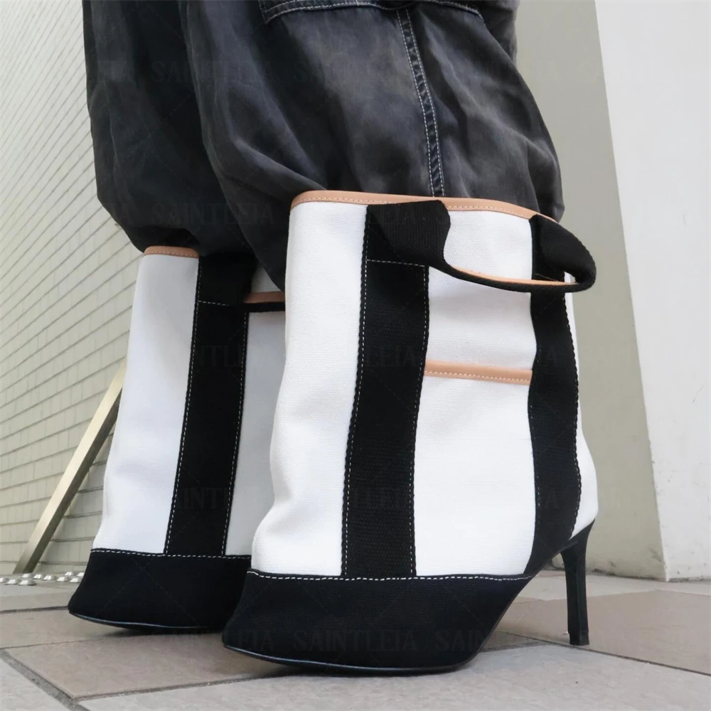 New Women's Color Block Tote B - огляд і ціна Canvas Tote Bag