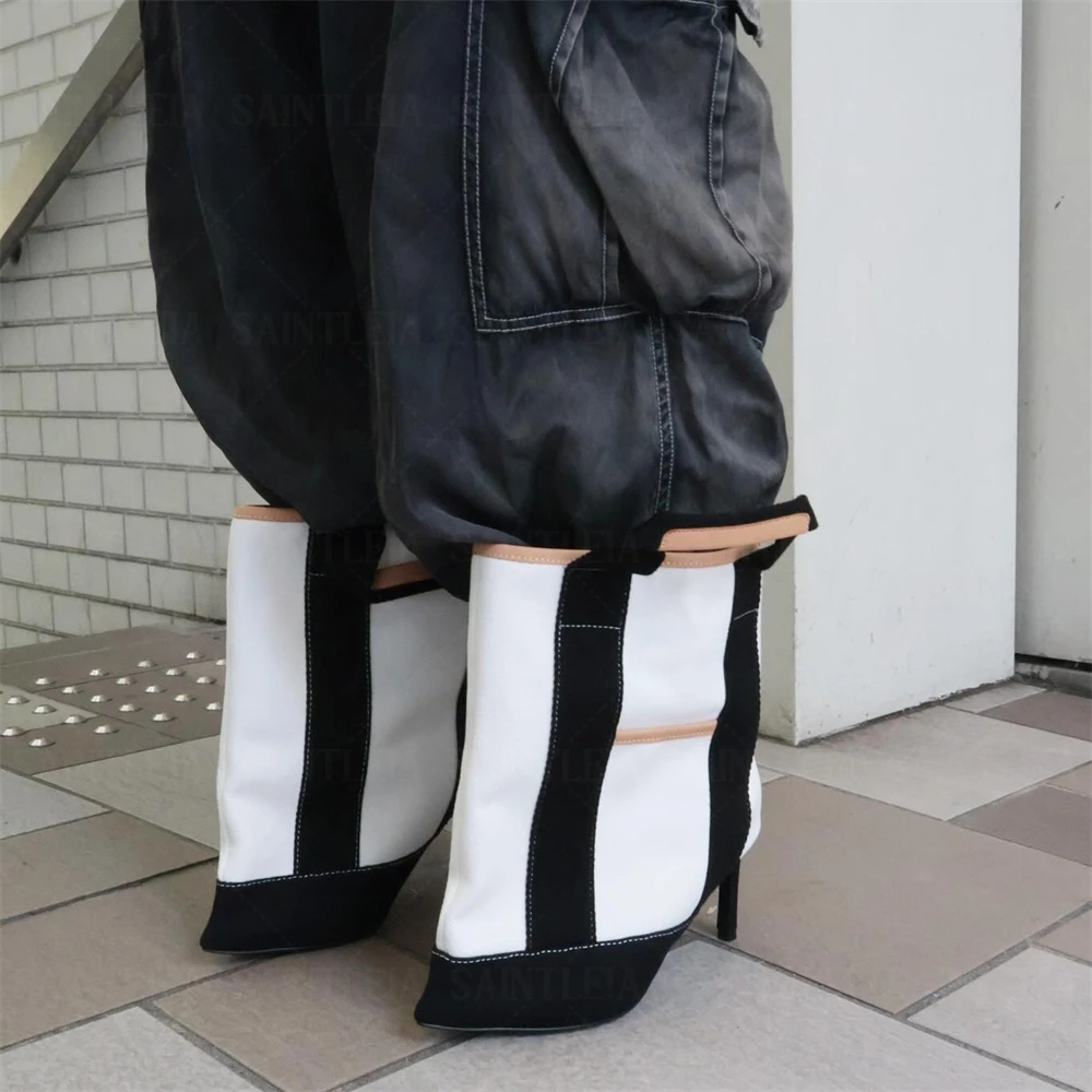 New Women's Color Block Tote B - огляд і ціна Canvas Tote Bag