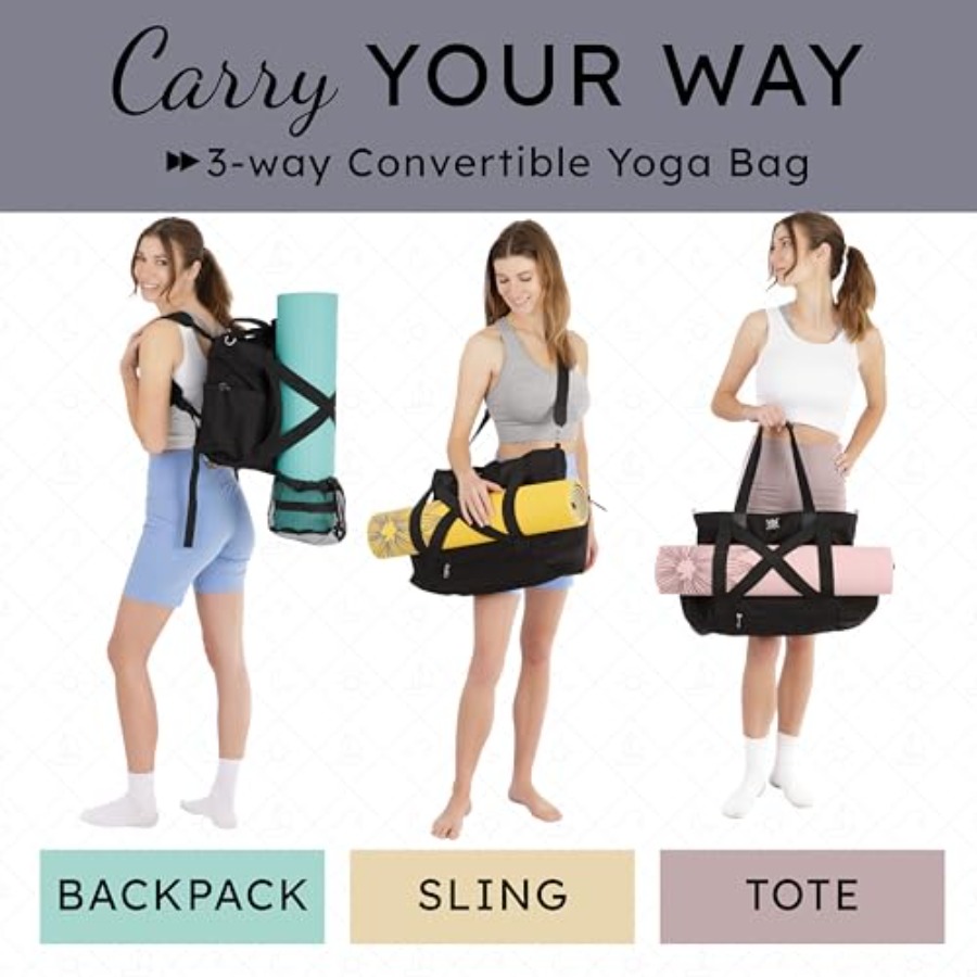 Yoga Mat Bag 4-in-1 Backpack,  - огляд і ціна Canvas Tote Bag