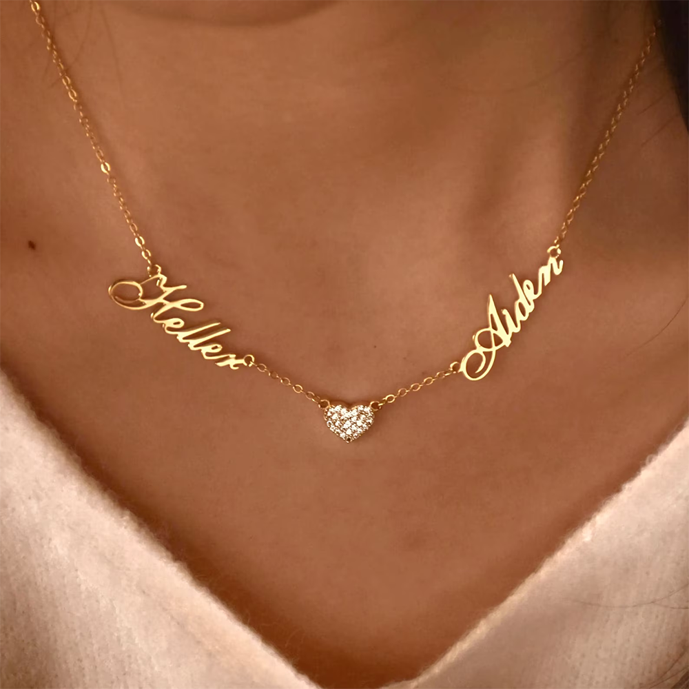 Custom Two Name Necklace For W - огляд і ціна Women Fashion Names