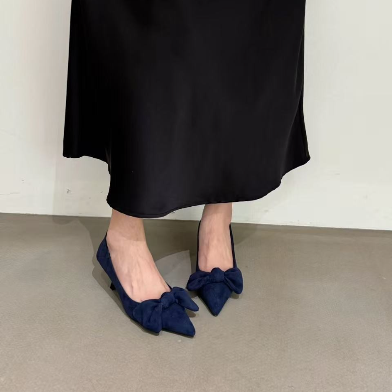 French Pointed-toe Bow Suede S - огляд і ціна Women Fashion Trend 2025