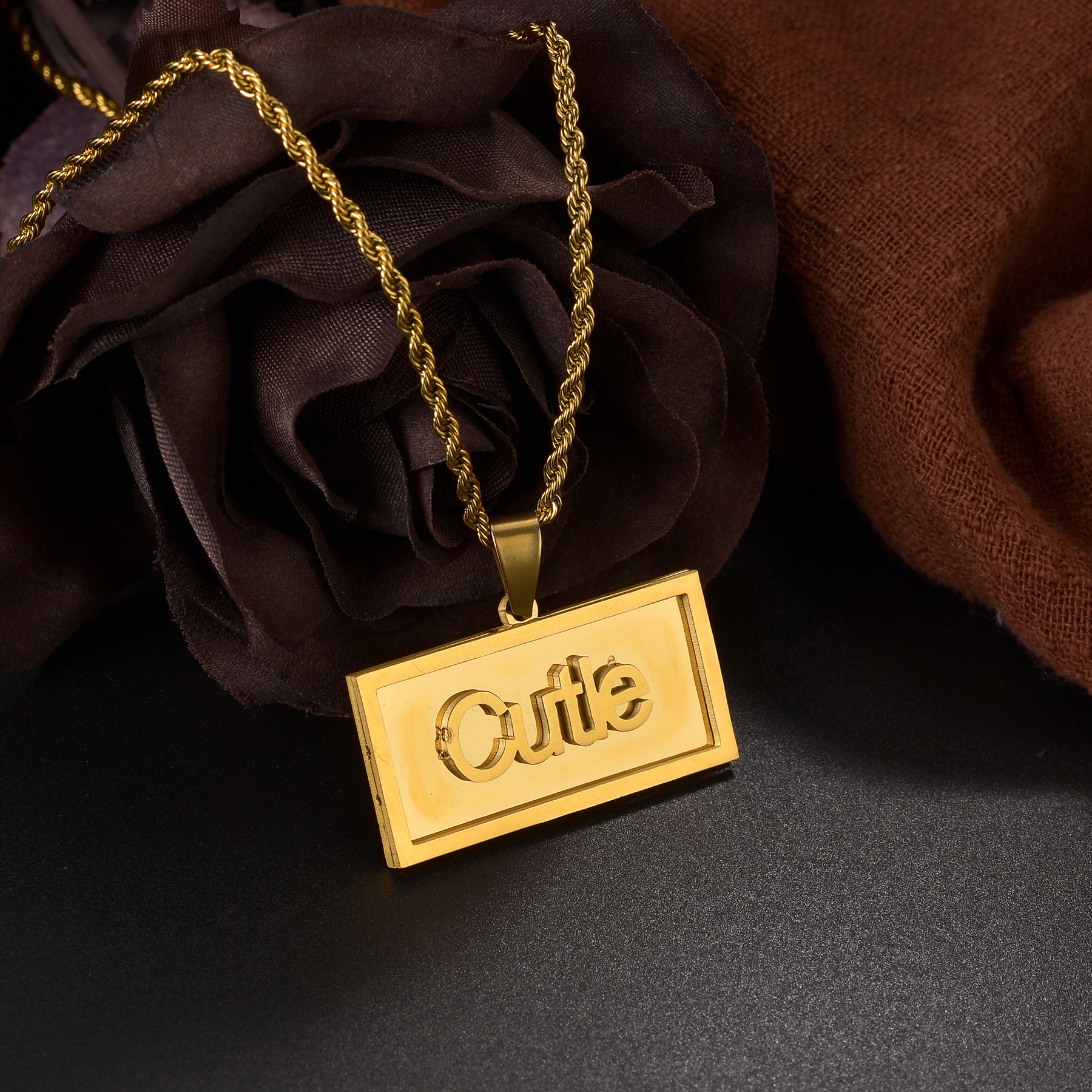 Custom Name Hip Hop Necklace f - огляд і ціна Women Fashion Names