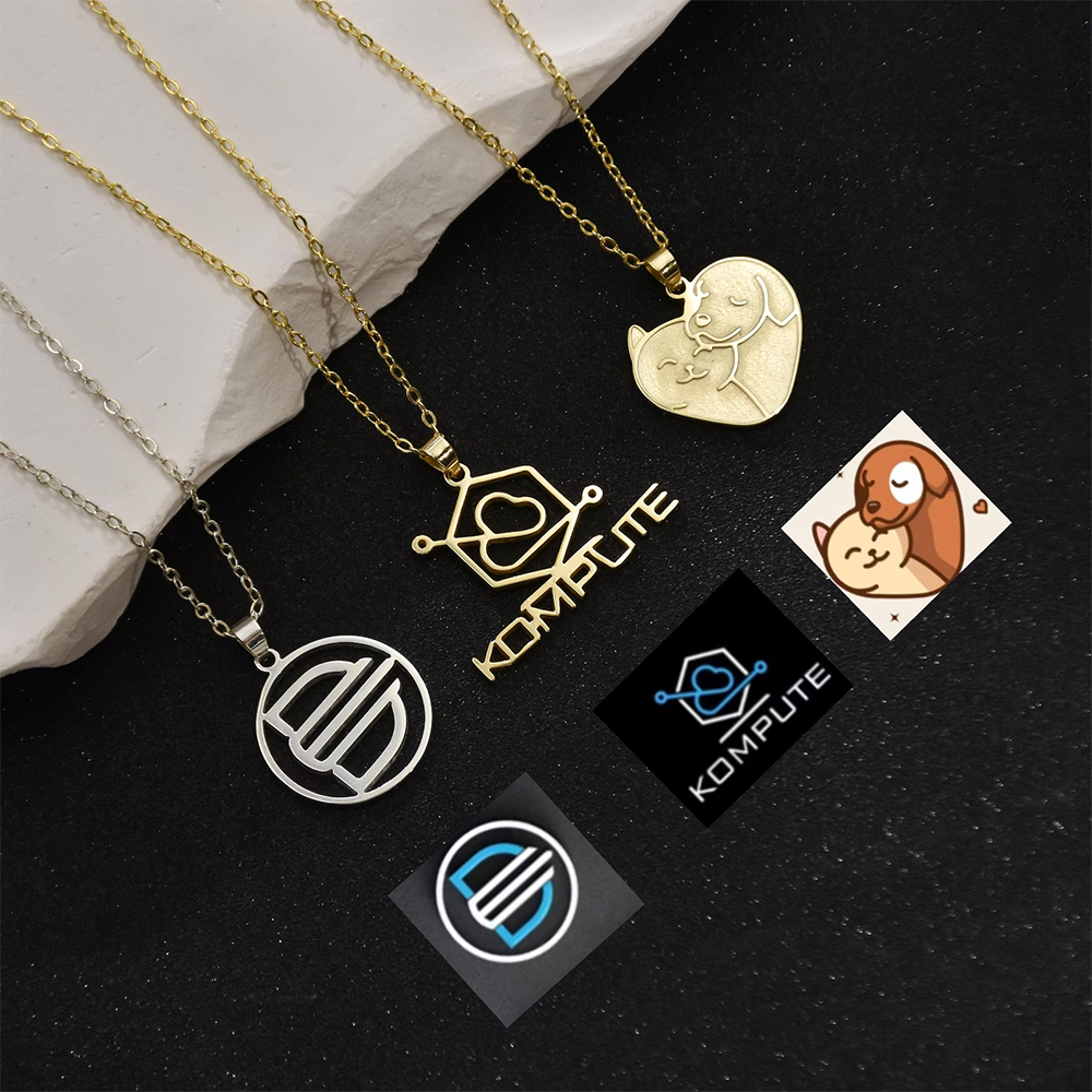 Custom Company Logo Necklace P - огляд і ціна Women Fashion Icon