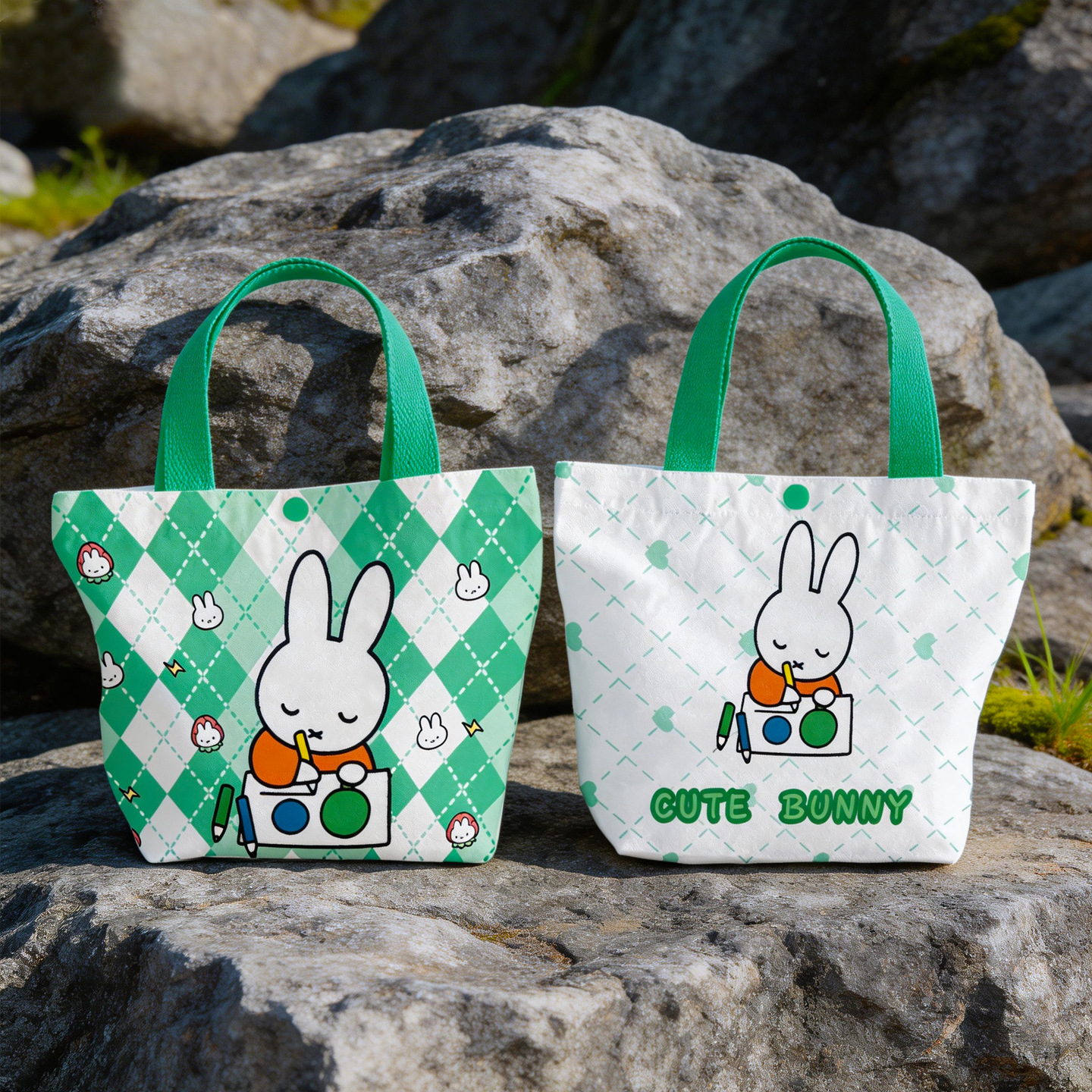 Creative Cartoon Miffy Rabbit  - огляд і ціна Canvas Tote Bag