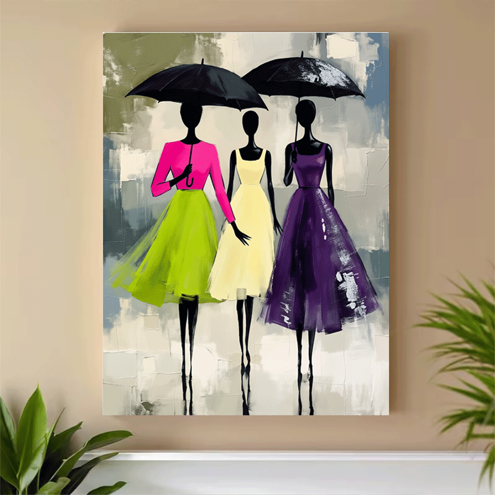 1PC-Unframed Canvas poster wal - огляд і ціна Women'S Fashion Umbrella