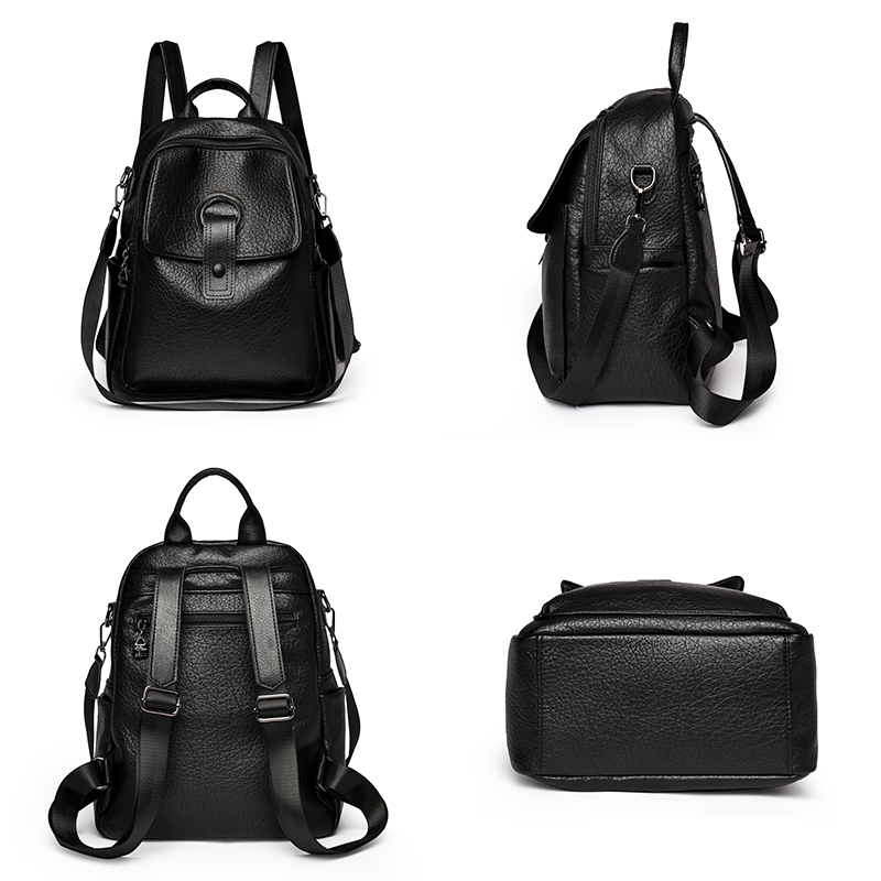 Fashion Women's Black Backpack - огляд і ціна Women'S Fashion In 1920