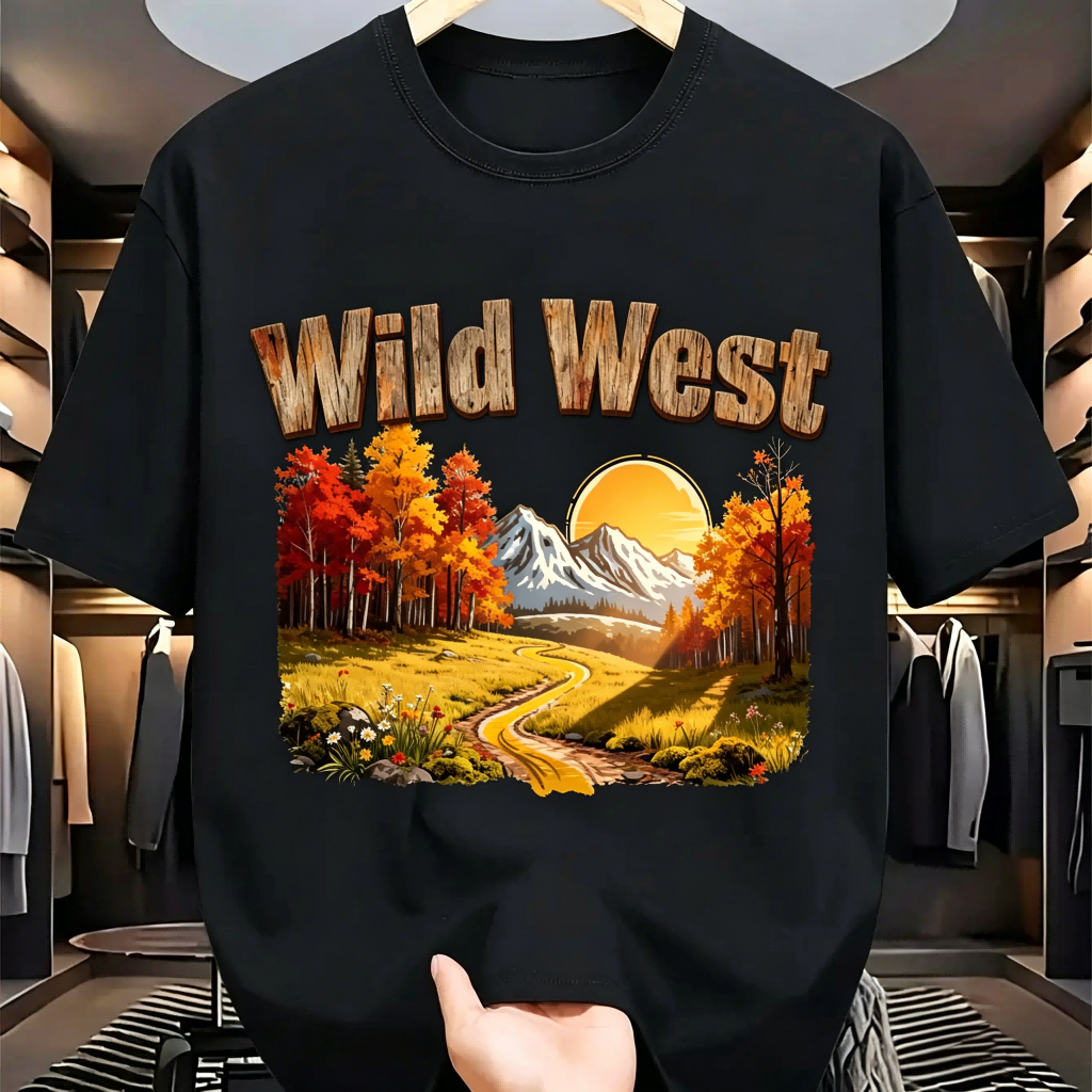 Black Cotton Crew Neck T-Shirt - огляд і ціна Women'S Fashion Wild West