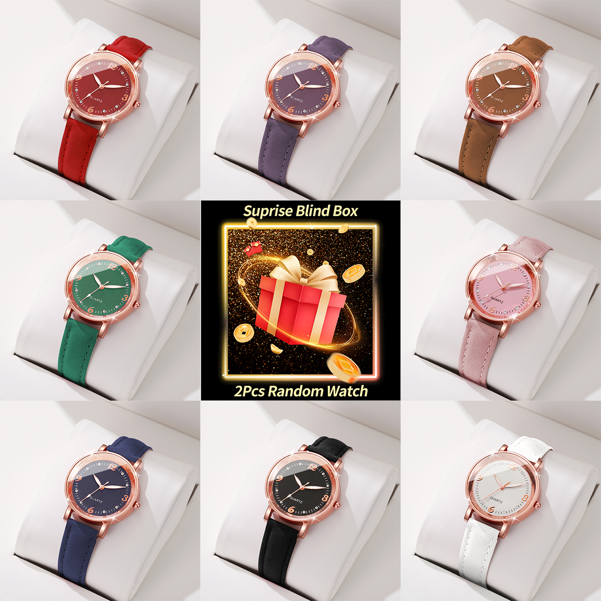 2PCS Surprise Mystery Box-Wome - огляд і ціна Fashion Women Watches