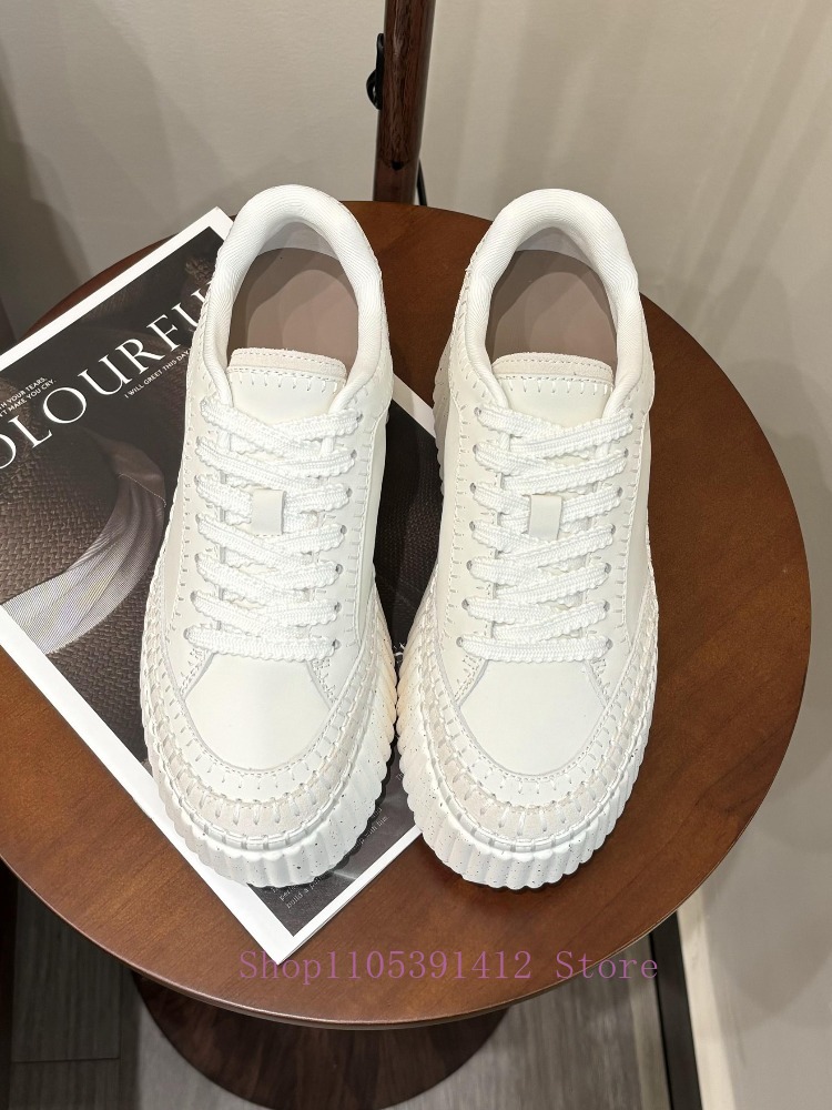 New Thick-Sole 8CM White Shoes - огляд і ціна Sneakers Fashion Women