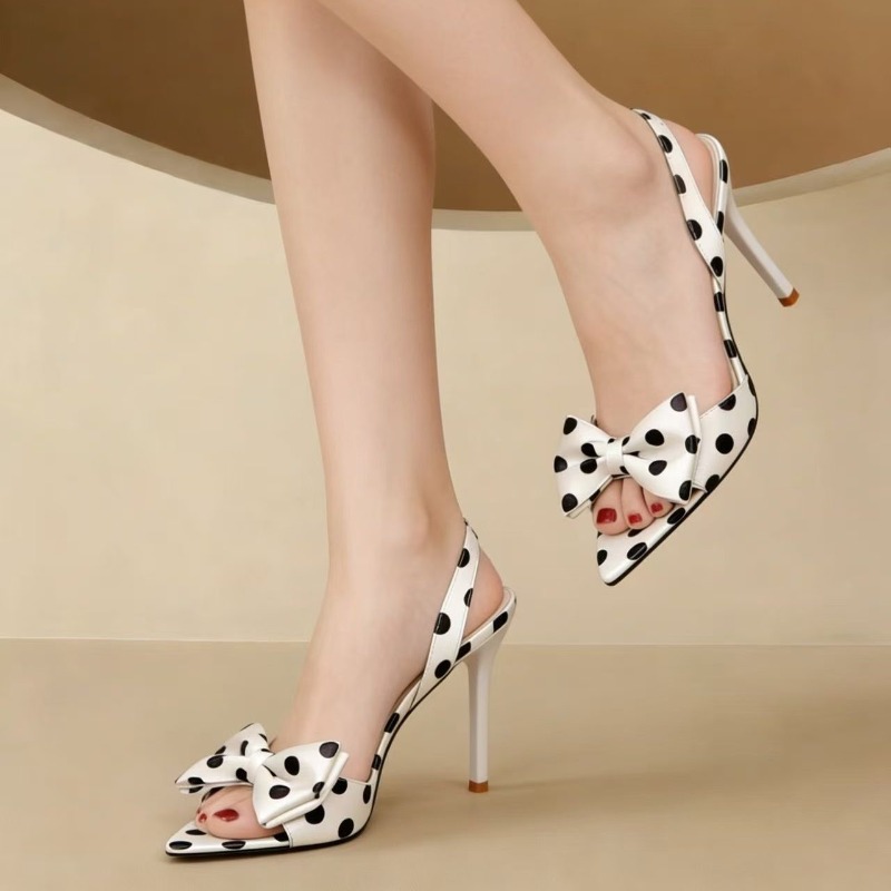 French Polka Dot Bow Pointed T - огляд і ціна Women'S Fashion Line