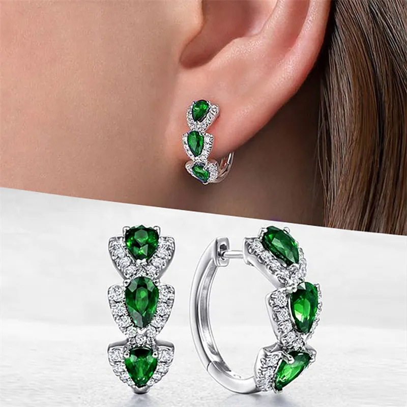 New Klein Blue Zircon Hoop Ear - огляд і ціна Women'S Fashion Magazine