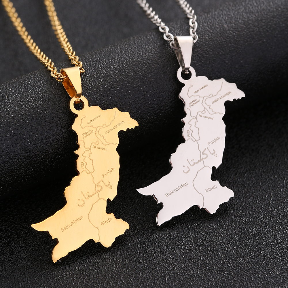 Pakistan Map With City Pendant - огляд і ціна Women Fashion Pakistan