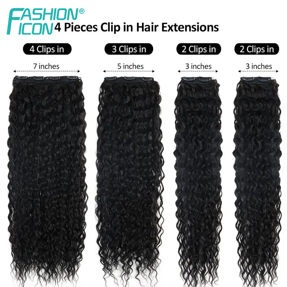 Synthetic Clip In Hair Extensi - огляд і ціна Women Fashion Icon