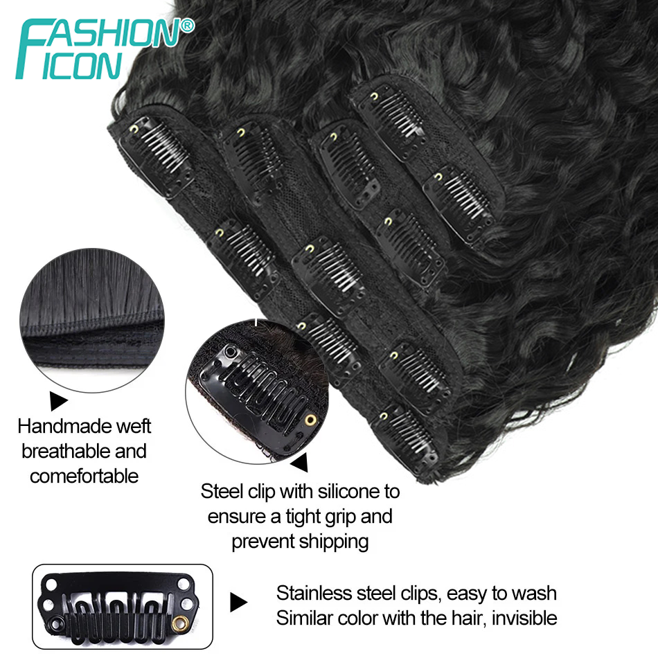 Synthetic Clip In Hair Extensi - огляд і ціна Women Fashion Icon