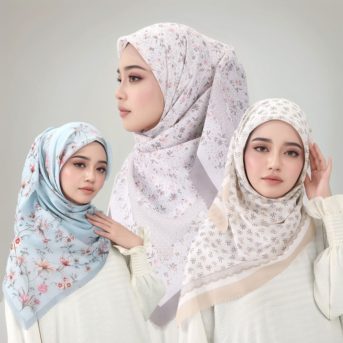 Floral Printed Wave Viscose Sq - огляд і ціна Women Fashion Malaysia