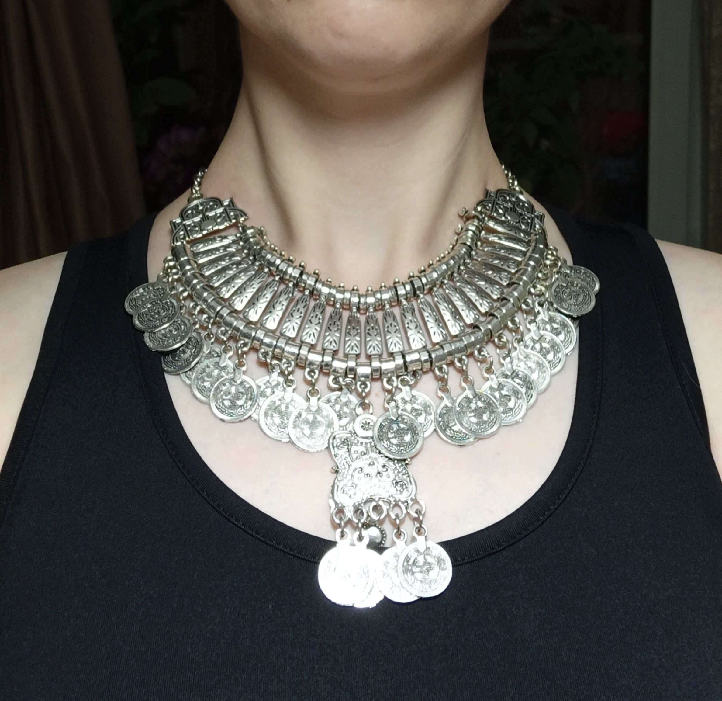Vintage Silvery Beach Coins Ch - огляд і ціна Women Fashion Pakistan