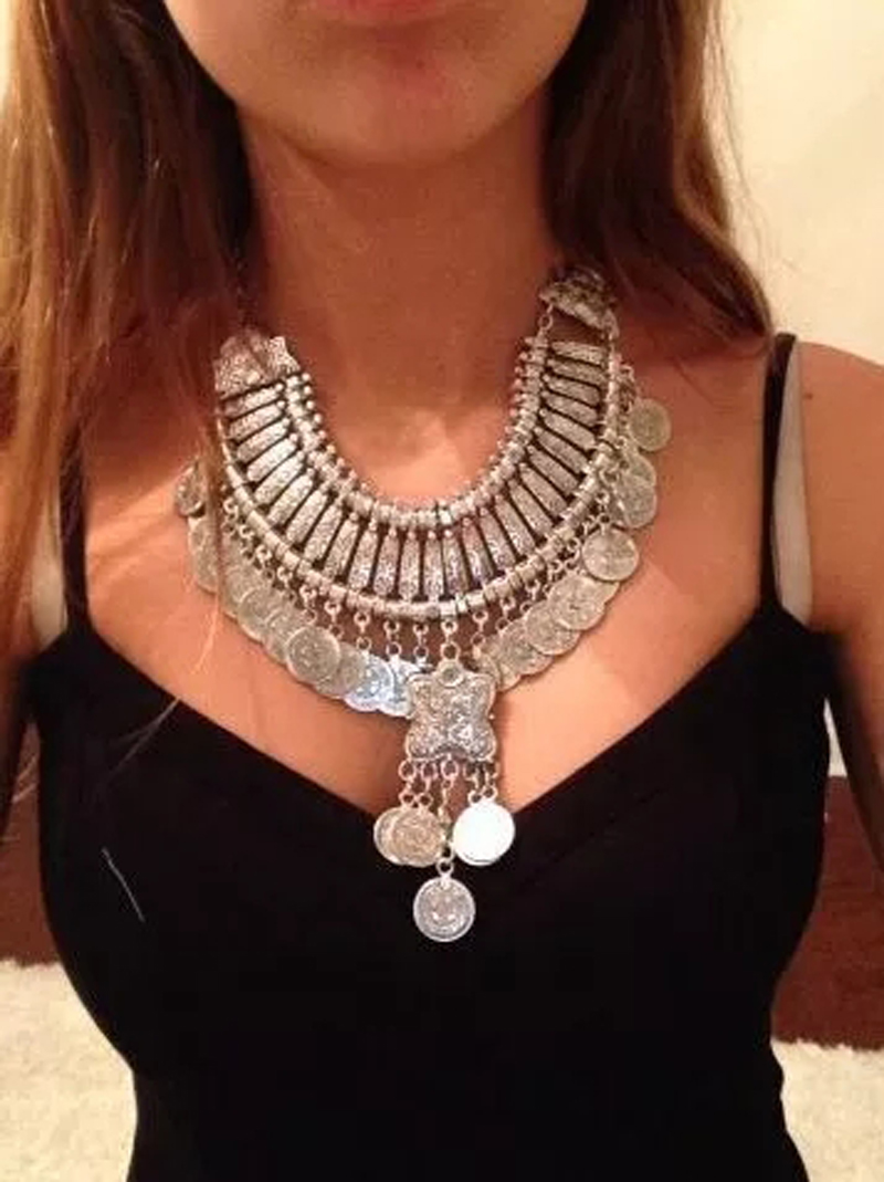 Vintage Silvery Beach Coins Ch - огляд і ціна Women Fashion Pakistan