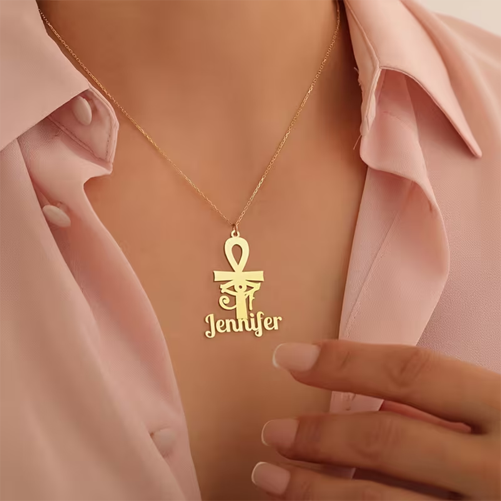 Custom Name Necklace Egyptian  - огляд і ціна Women Fashion Names