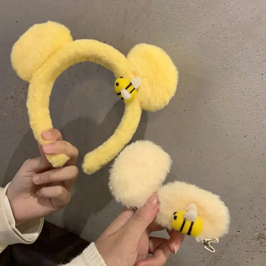 1pc-3pcs Cute Bear Ear Plush H - огляд і ціна Women'S Fashion Headbands