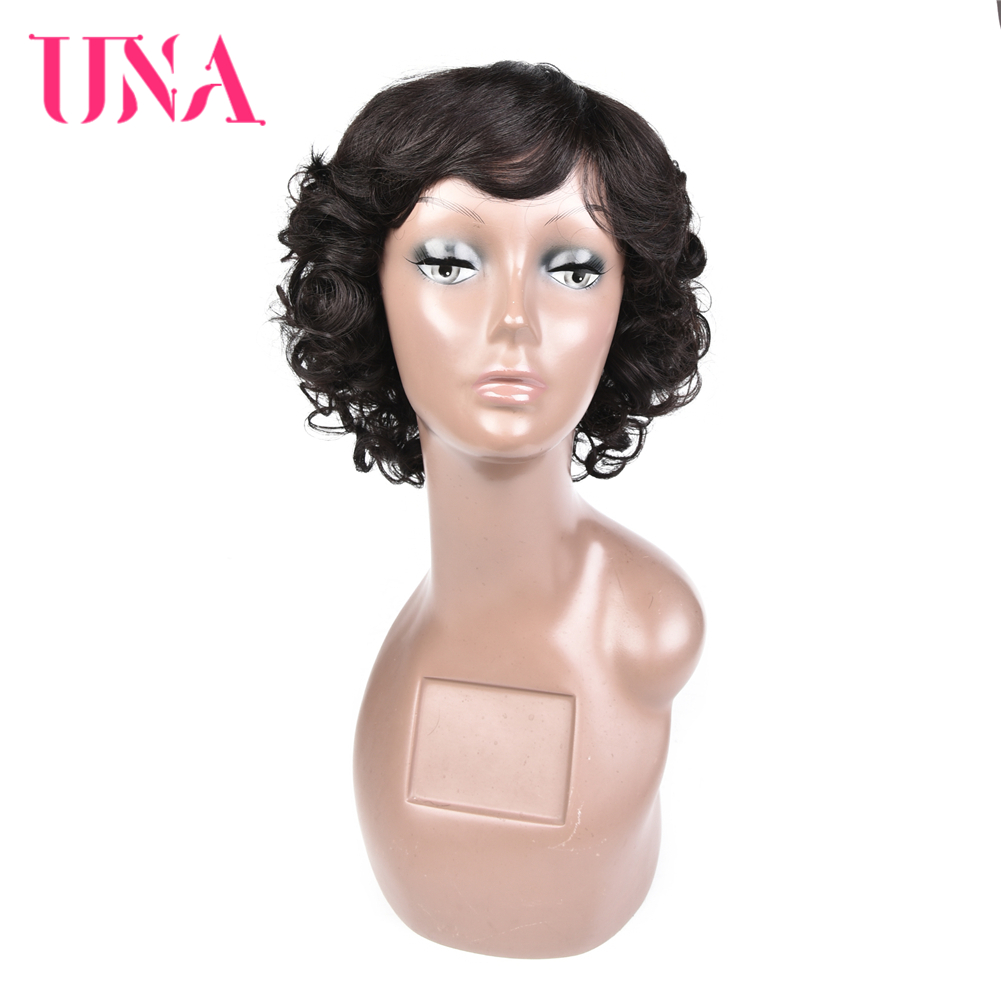 UNA Fashion Short Curly Human  - огляд і ціна Women Fashion Malaysia