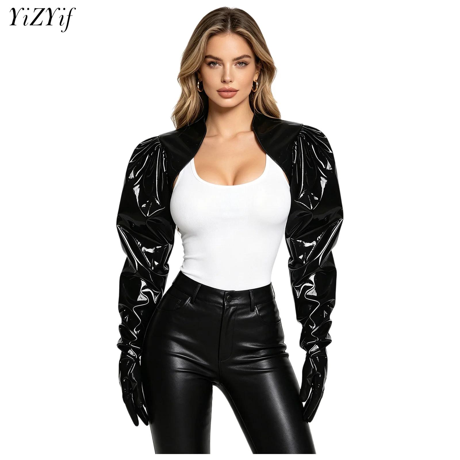 Womens Wet Look PU Leather Car - огляд і ціна Women'S Fashion Long Coat