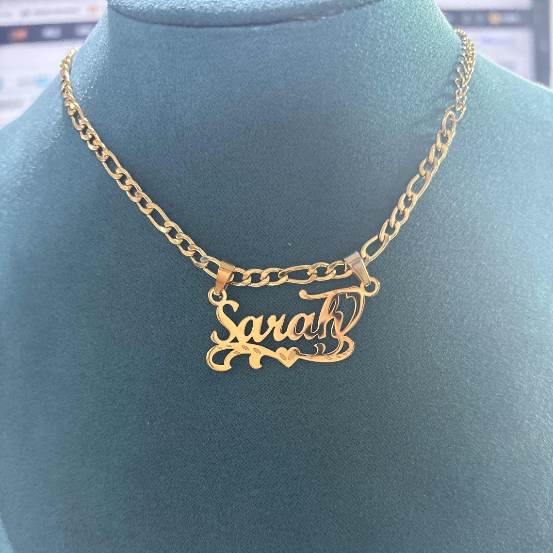 Custom Figaro Chain Heart Name - огляд і ціна Women Fashion Names