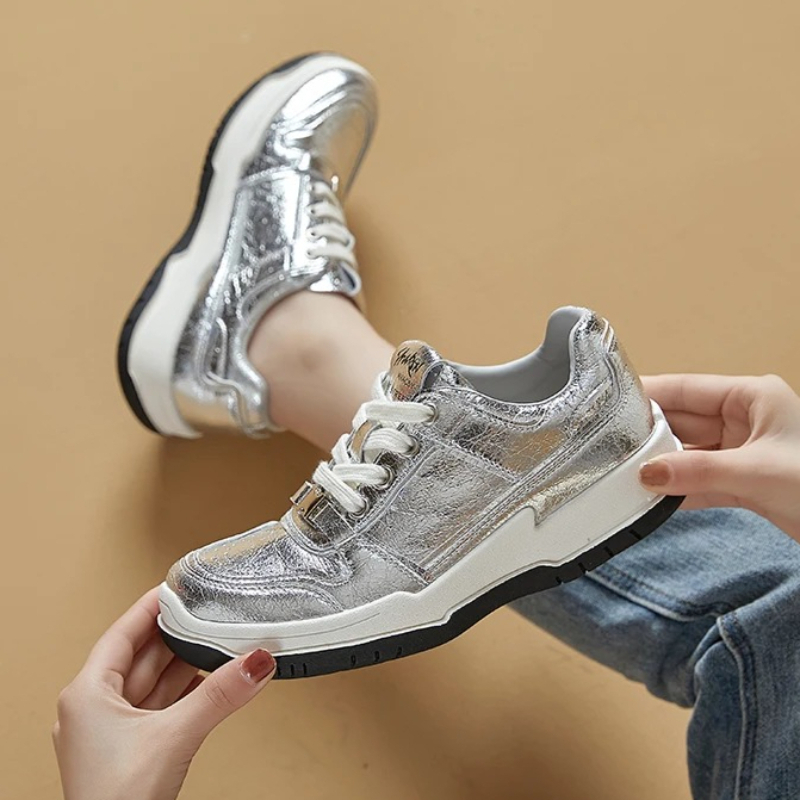 Novelty Metalized Pattern Desi - огляд і ціна Sneakers Fashion Women