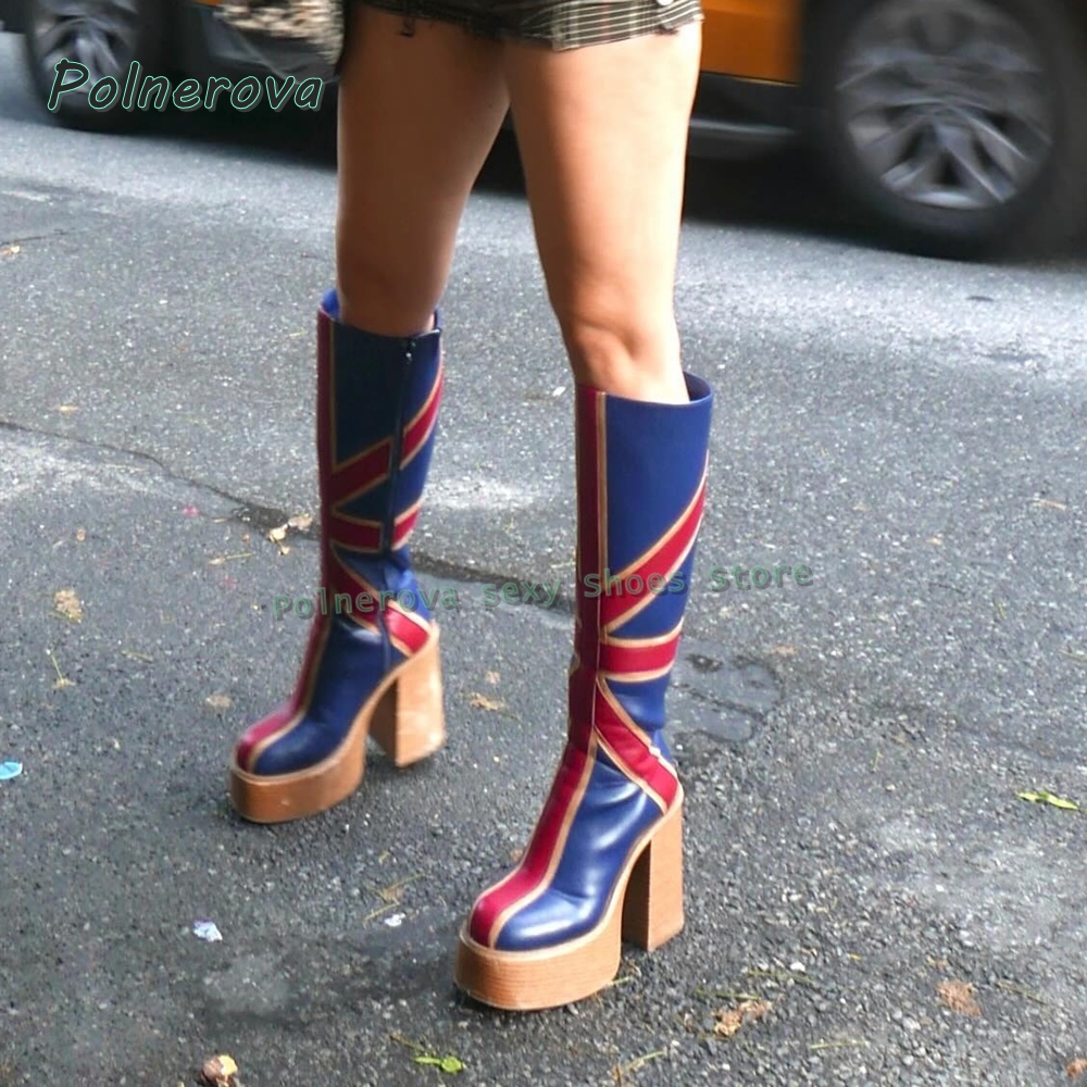 Union Jack Platform Fashion Bo - огляд і ціна Women Fashion Trend 2025